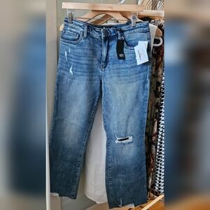 The Kut Distressed Blue Jeans